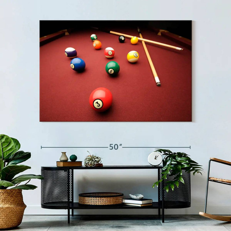Senne Game Of Pool, 34'' H x 51'' W