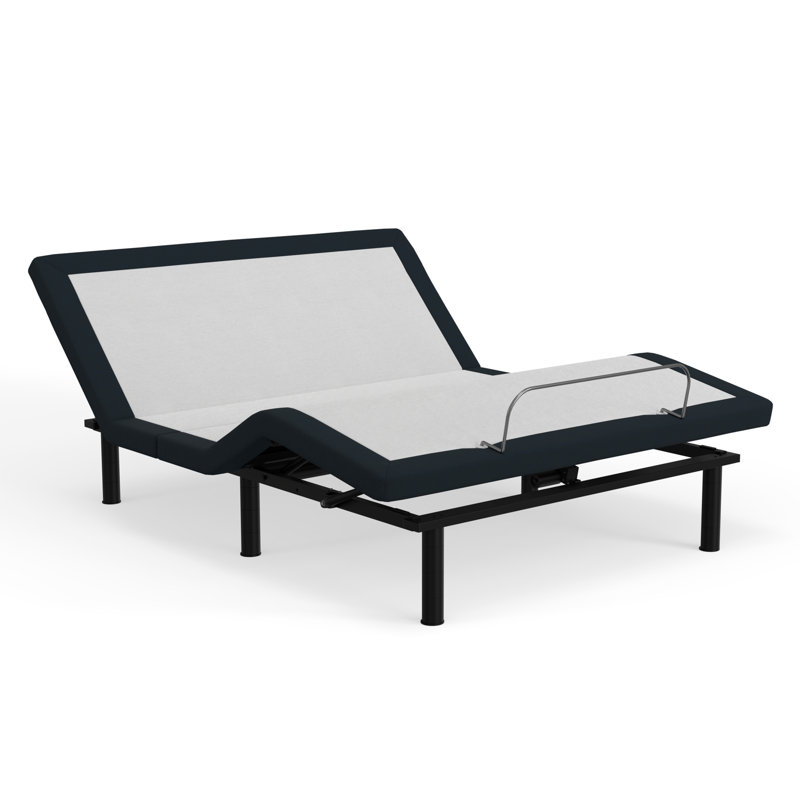 Grand lit avec fonction zéro réglable - articulations de la tête et du pied, boutons de mémoire, télécommande sans fil, mécanisme de fonctionnement en métal gris modèle 3