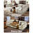 8 Seater Chenille Oversized Modular Sofa Extra Deep Cloud Corduroy Sectional Couch With Ottoman Chaise Fsc Certified Fluffy Sofa Bed-1067549523