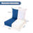 Fade Resistant Outdoor Chair Cushions Set Of 4, 22X24 Deep Seat Patio Cushions, 28D High Resilience Foam Replacement Patio Chair Cushions Set Of 4 With Removable Cover For Sofa, Adirondack Chair, Sectional,Classic Blue-124950034-124950024