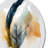 Green Artful Philodenron Leaf II - Leaves Round Wall Art on Metal-1644829817