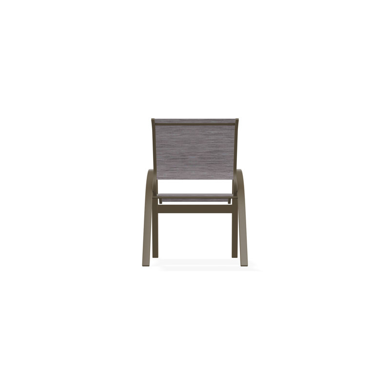 Aruba II Outdoor Dining Chair, Fossil, Beachwood