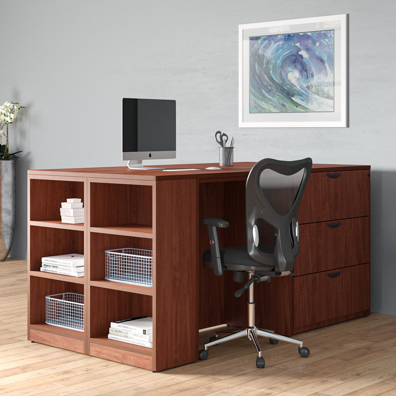 Nebih Standing desk, Mahogany