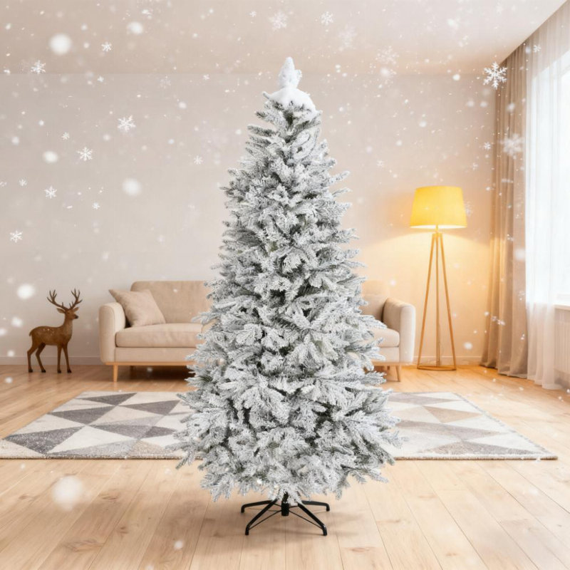 Arbre de Noël artificiel givré 7,5 pi, 7.5'