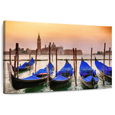Mehar Venice Gondolas Sunset