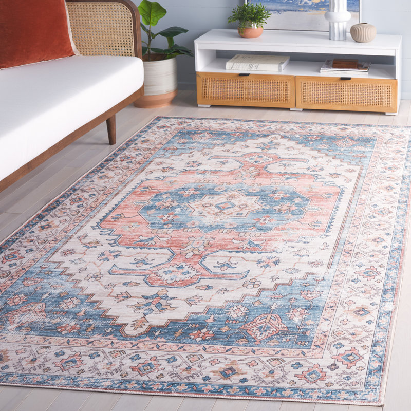 Elephus Machine Washable Performance Oriental Rug, Rectangle 5' x 8'