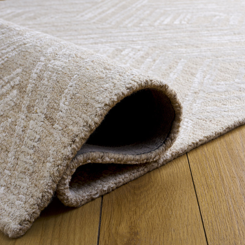 Glamour Hand Tufted Wool; Rayon / Viscose; Cotton; Recycled P.E.T Geometric Indoor Rug, 2'-3" x 8'-0" Runner