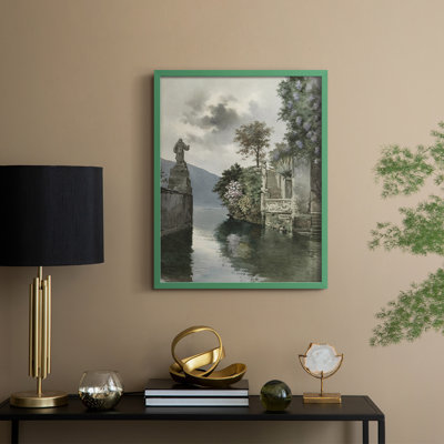 Vintage Landscape CXX Framed Print - Solid Wood