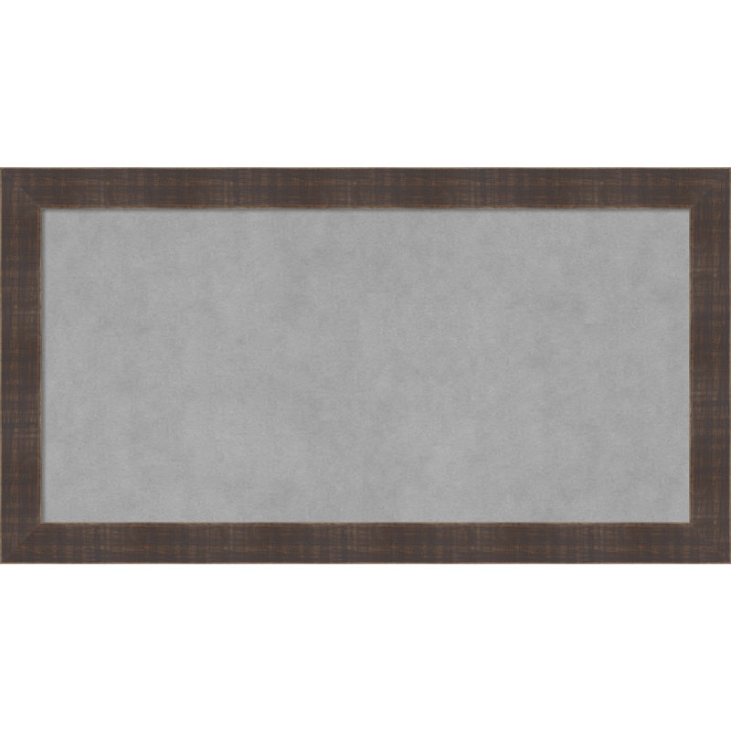 Tableau d'affichage magnétique en métal avec cadre en bois massif , H 14 po x l 26 po x P 0,75 po