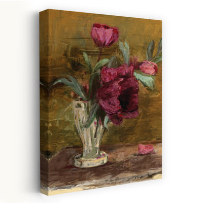 Sérénade de pétales impressionnistes, art tulipe abstrait rustique