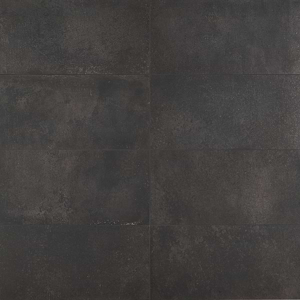 Bronx 12x24 Matte Porcelain Tile, Black