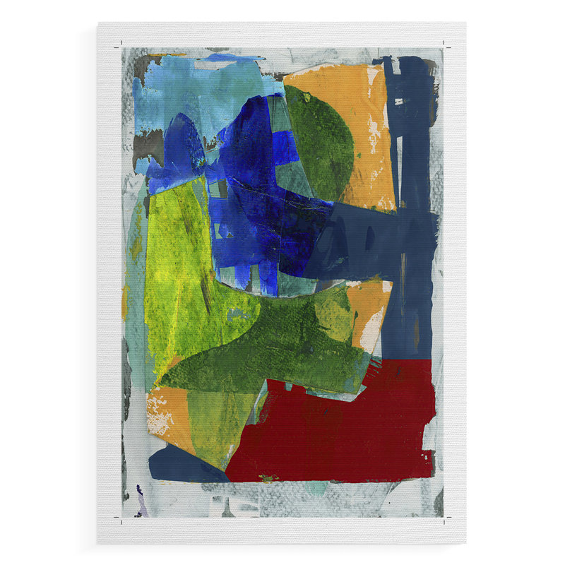 Brights Strokes II - Impression sur toile seulement - NON-CADRE, H 36 po x l 24 po