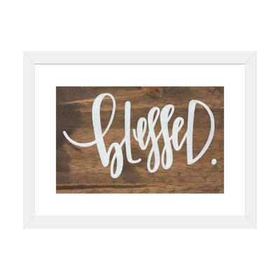«Blessed», reproduction d'art textuel