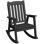 Chaise berçante d'extérieur en plastique pour terrasse, patio et balcon