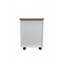 Classeur mobile à 3 tiroirs - Armoire piédestal verrouillable avec roulettes pour le bureau