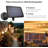 Solar Powered Outdoor 50ft 25 Bulbs Standard String Lights