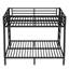 Lit double superposé au-dessus de grand lit double pour adultes et adultes, peu encombrant, sans sommier tapissier