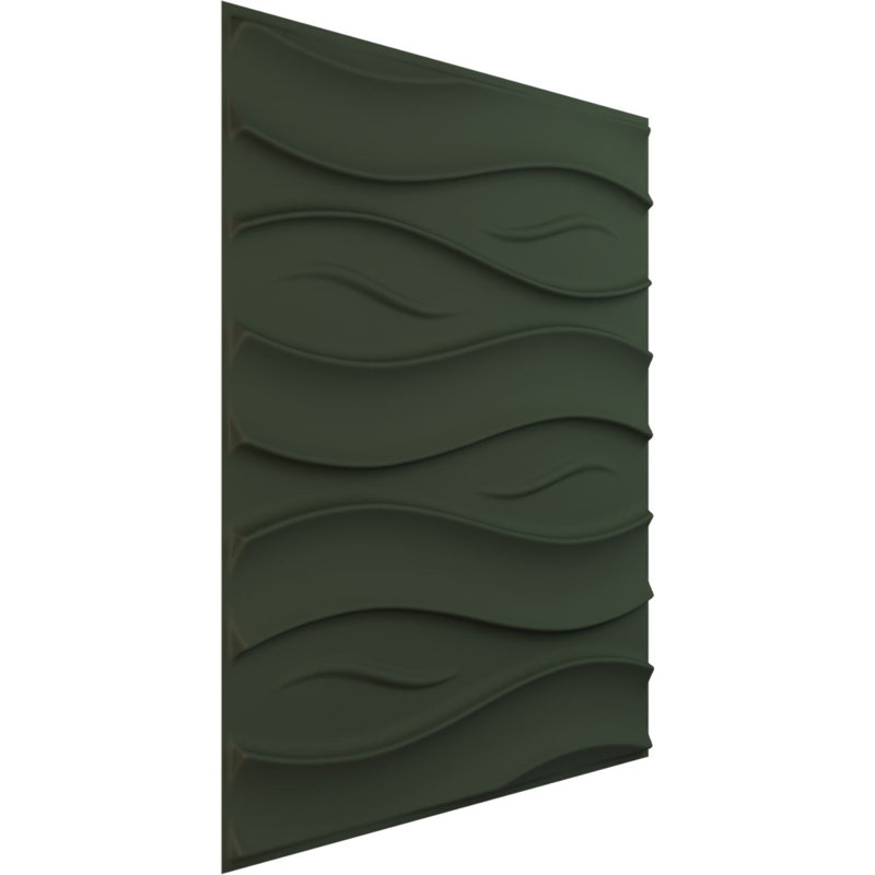 Panneau mural décoratif Swell EnduraWall 3D, Vert club de chasse satiné UltraCover