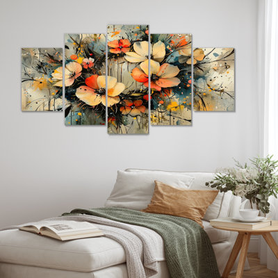 Bovill - Couronne, art mural - ensemble d'art mural traditionnel 5 pièces