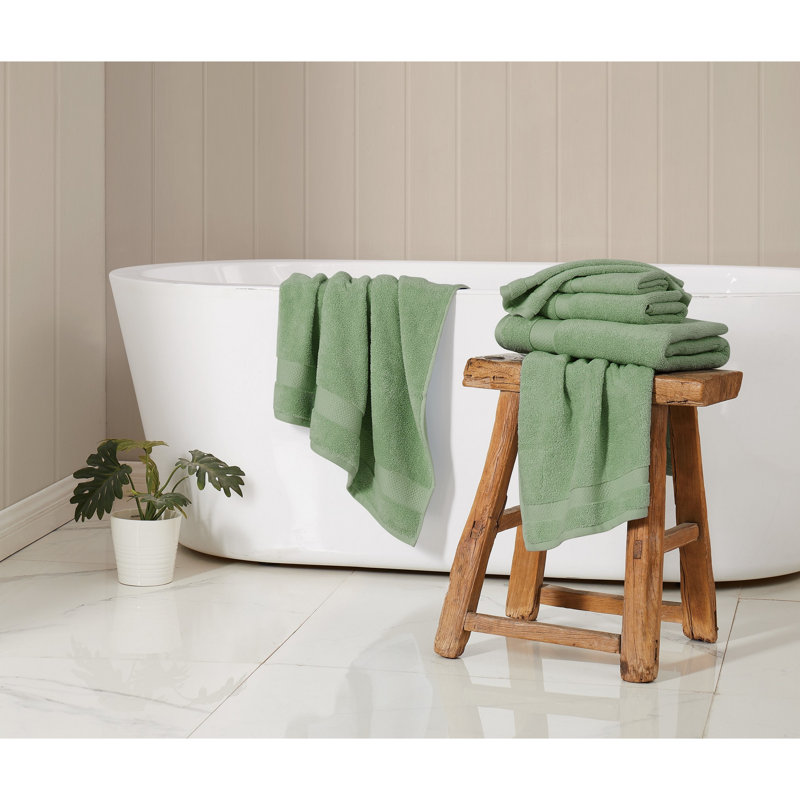 Ensemble de serviettes 6 pièces Trely Soft, Vert