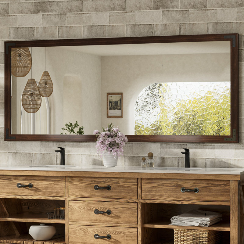 Miroir Gwenneth, 30 po x 72 po, Brun