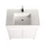 Laxita 30 Inch Freestanding Bathroom Vanity with Acrylic Sink | Modern Wood Vanity Cabinet with LED Lights | Soft-Close Storage | Space-Saving Bathroom Solution-916306076
