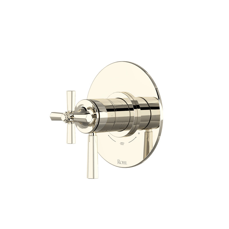 Modelle 1/2" Therm & Pressure Balance Trim With 2 Functions, Polished Nickel