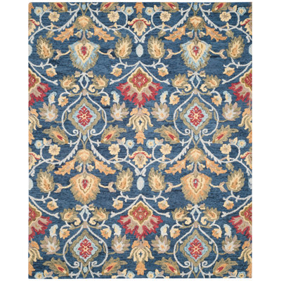 Haimes Hand Tufted Wool Floral Rug