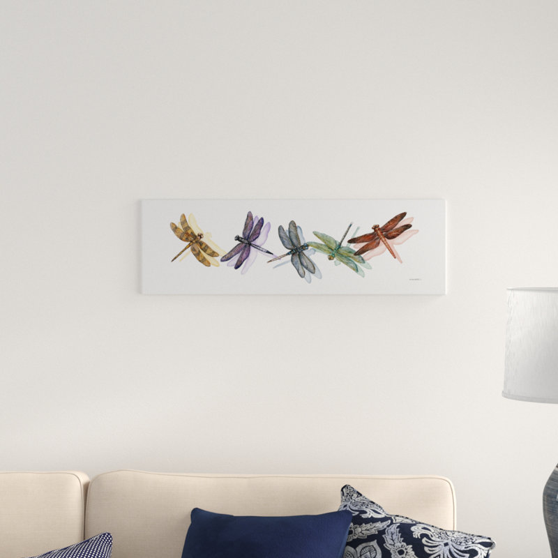 «Wings of Splendor II» par Wendy Russell - impression d'art graphique, H 16 po x l 47 po x P 2 po