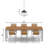 Leslie 11.8"W Black Satin Painted Cone-Shaped Pendant Lamp