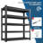 Mabiya Steel Height -Adjustable Shelving Unit Storage Shelves for Garage Kitchen Pantry-1893943561-1934958409