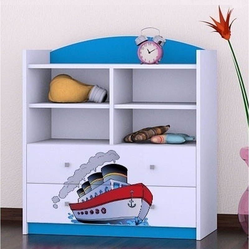 Gia 96cm H X 86cm W Kids Cube, Blue
