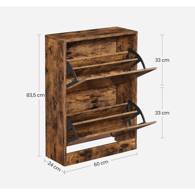 8 Pair Shoe Storage Cabinet