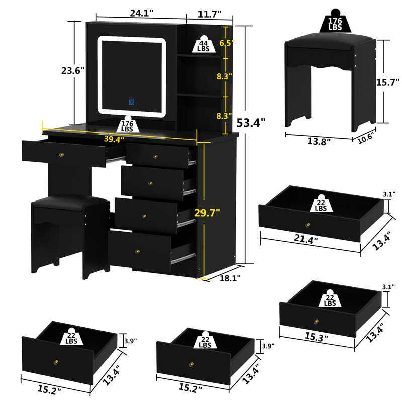 Ololade Vanity, Black