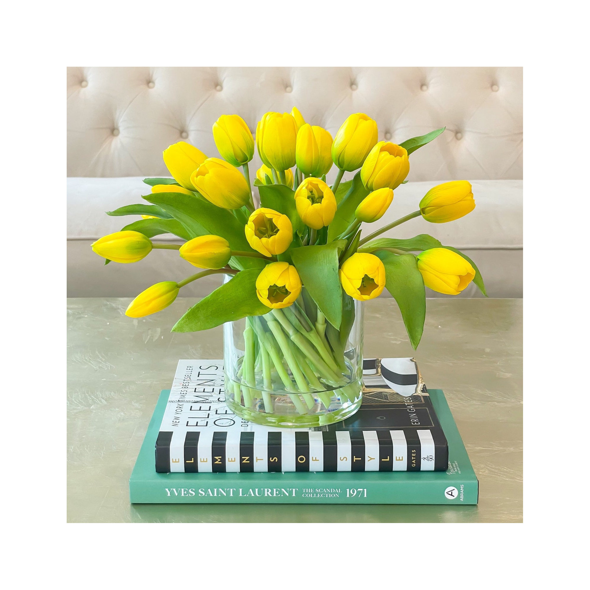 Tulips in Vase, Yellow