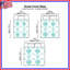 Housses de couette à motif damas turquoise-130109661