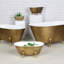 Décoration de baignoire Lavande en métal doré fleur de lys-530538432