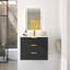 Armoire de salle de bain murale flottante avec tiroirs doubles-674212268