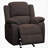 Madden Upholstered Glider Recliner in Brown