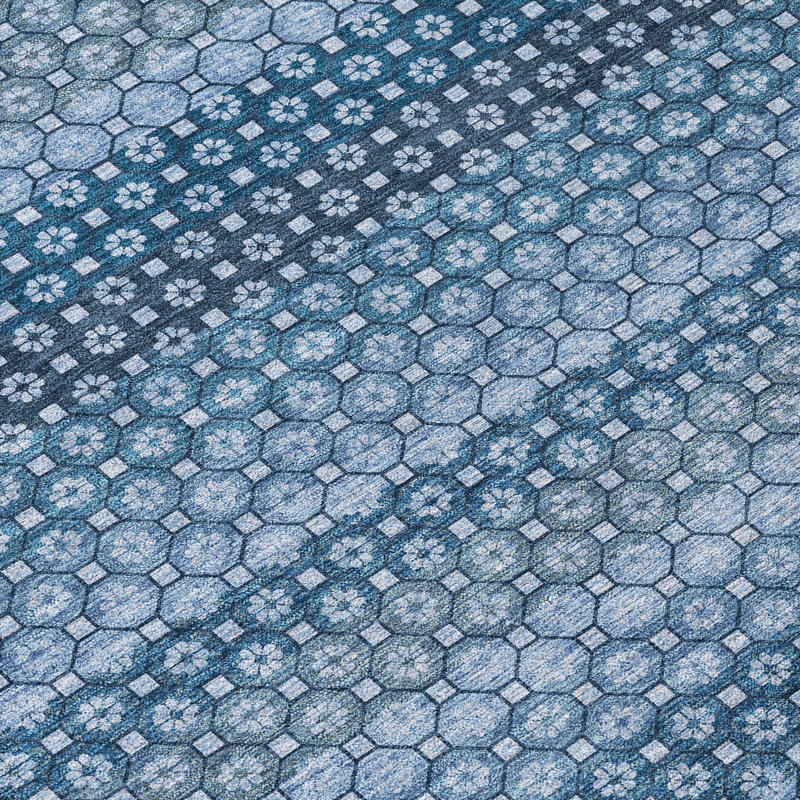 Tapis intérieur / extérieur bleu Ariaelle , 8 pi x 8 pi