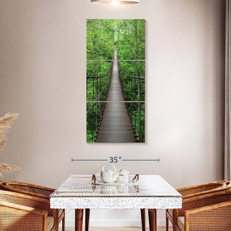 Bridge in Forest, 52" H x 24" W