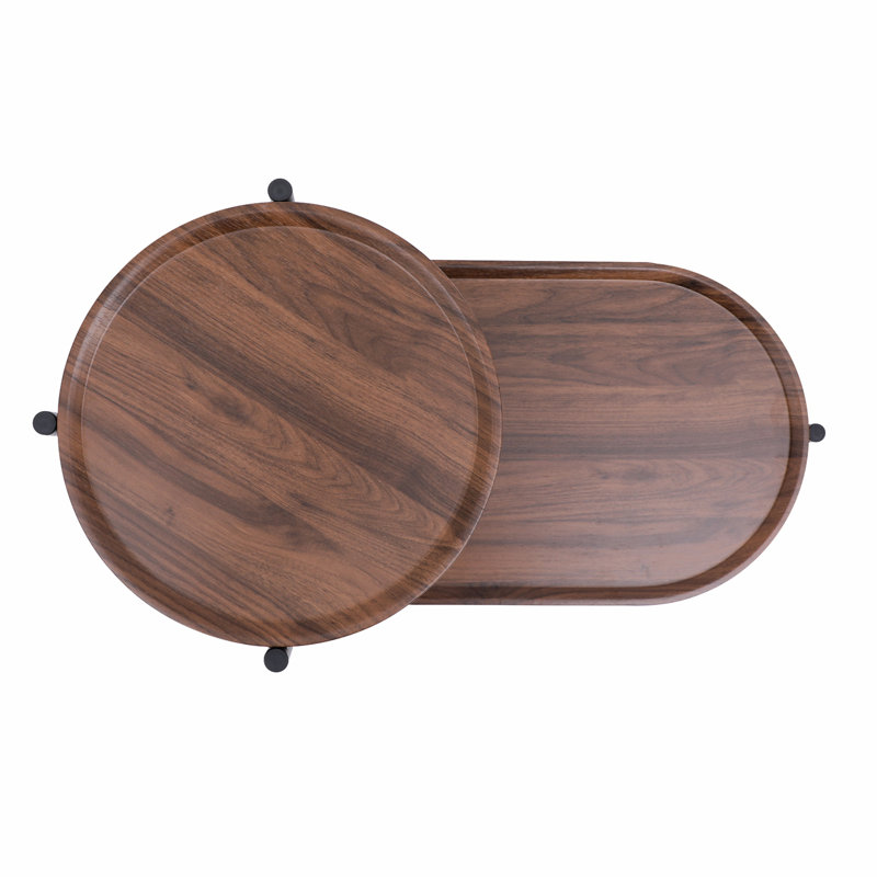 Table d'appoint Gassan Small Tables, Noyer brun