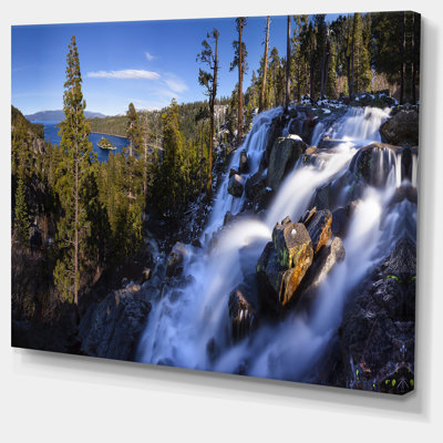 «Eagle Falls Emerald Bay Lake Tahoe», reproduction de photo sur toile tendue