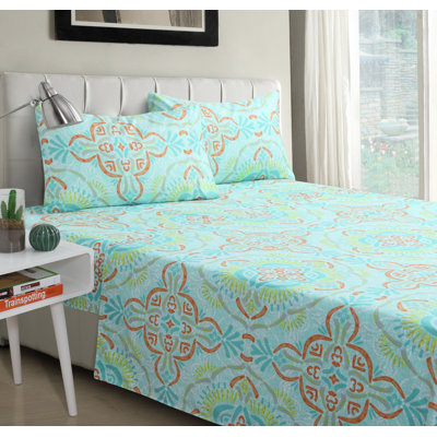 Newsome Microfiber Damask Sheet Set
