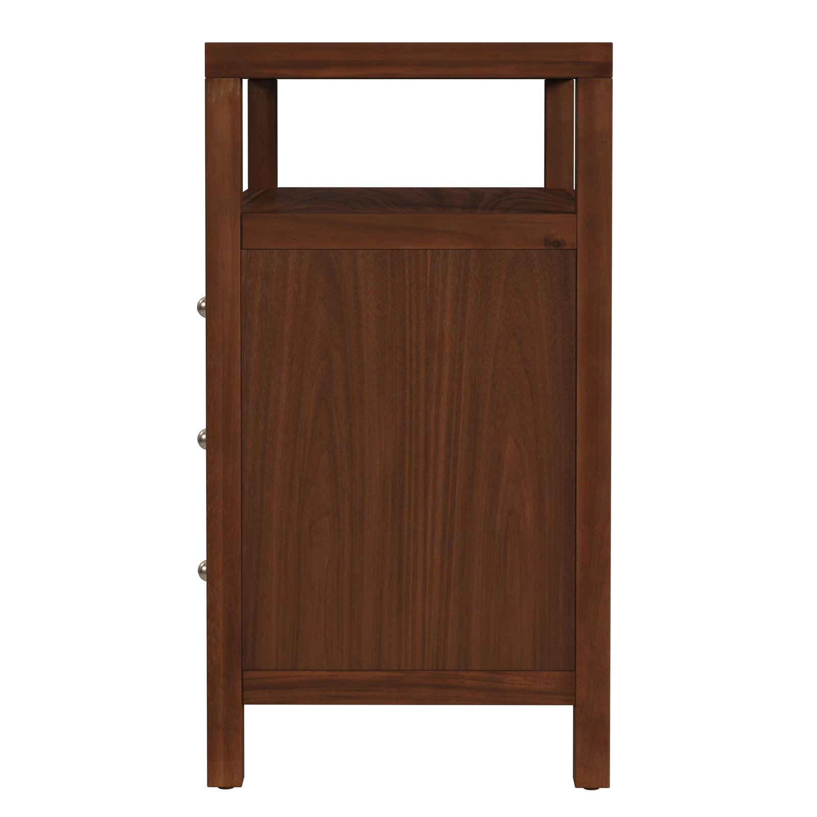Celine 27" 3-Drawer Nightstand, Walnut