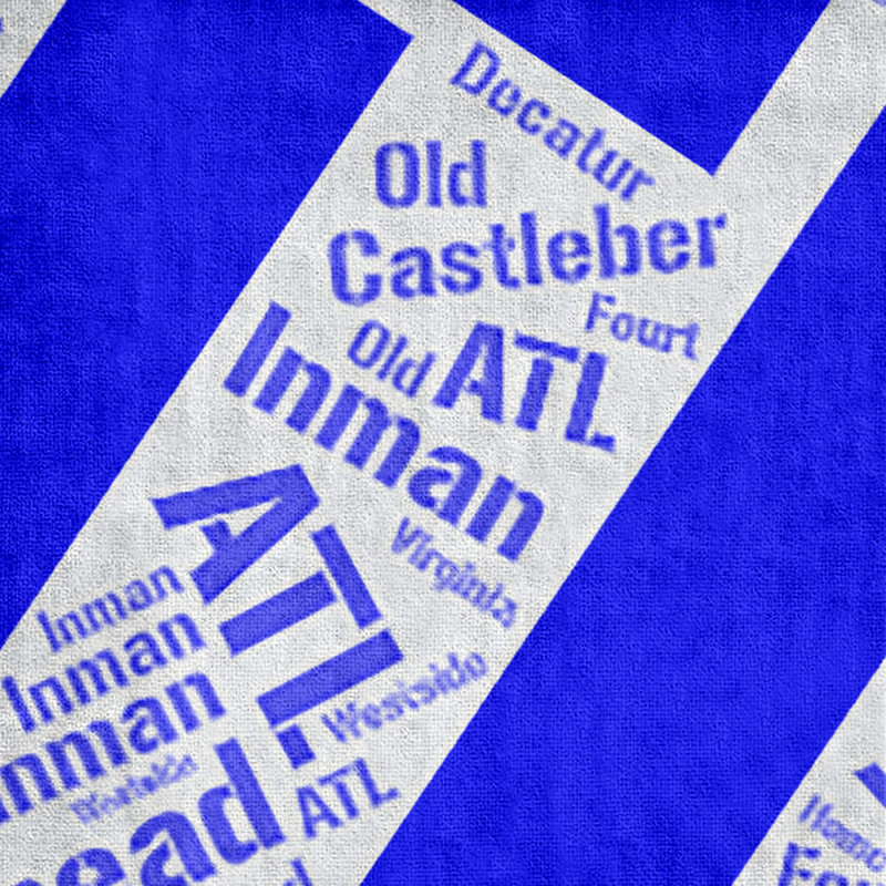 Bath Towel, Blue, Microfiber, Atlanta