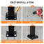 Outdoor Handrails Fits 1 to 4 Steps,Adjustable Height Stair Handrail 51"X 38",Integrated Design at Handrail,Staircase Handrail Step
