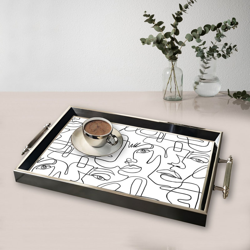 Élégant plateau en verre de 19,7 po x 11,4 po x 1,4 po | Fabrication 100% verre durable | Facile à nettoyer avec un chiffon humide | Idéal pour le service, la présentation décorative et l'organisation | Ajout élégant à la décoration intérieure