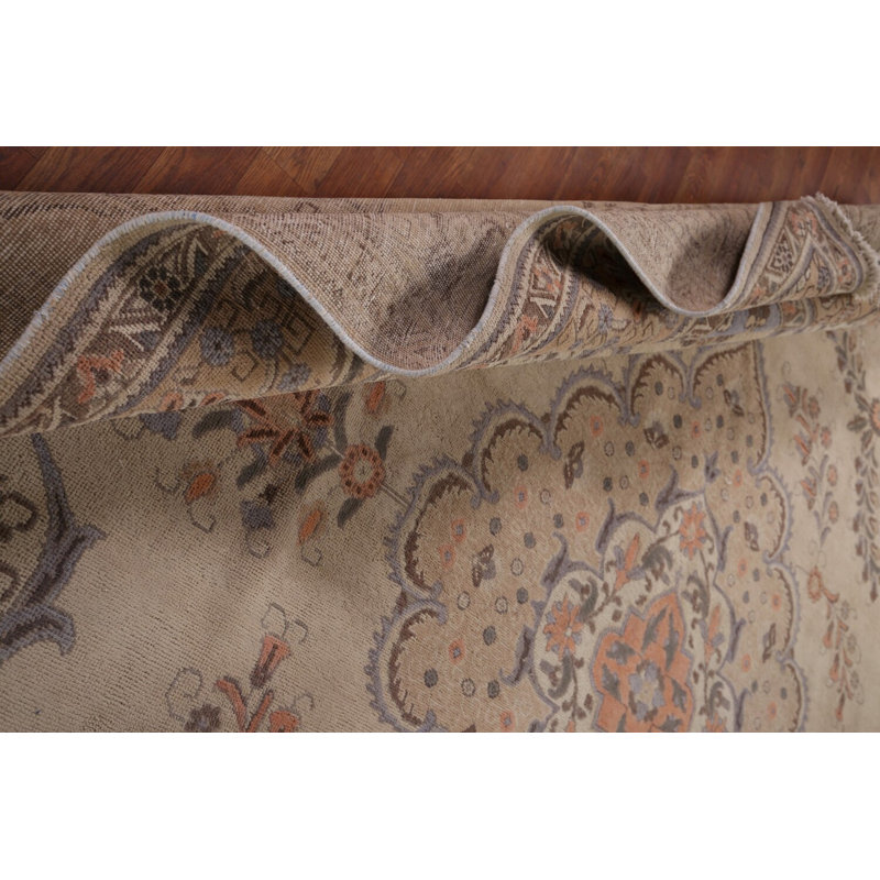 Handmade Floral Traditional Area Rug 10x13