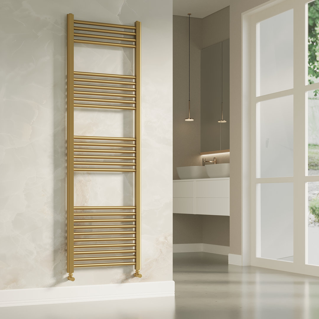 Bathesda Brushed Brass Ladder Towel Rail Radiator